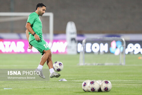 تمرین تیم ملی فوتبال ایران پیش از دیدار با کره شمالی