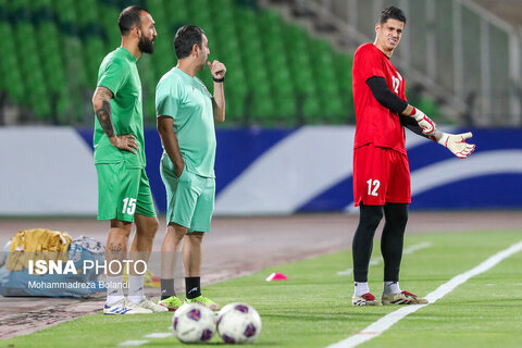 تمرین تیم ملی فوتبال ایران پیش از دیدار با کره شمالی