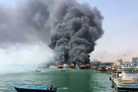 آتش سوزی در پتروشیمی متانول کاوه دیر بوشهر مهار شد