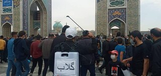 اهدای ۲ تن گلاب ناب میمند به آستان مقدس حضرت رضا(ع)
