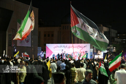 تجمع مردمی علیه تهاجم رژیم صهیونیستی به ایران - میدان شهدا