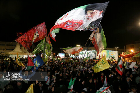 تجمع مردمی علیه تهاجم رژیم صهیونیستی به ایران - میدان شهدا