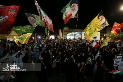 تجمع مردمی علیه تهاجم رژیم صهیونیستی به ایران - میدان شهدا