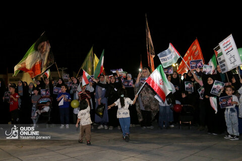 تجمع مردمی علیه تهاجم رژیم صهیونیستی به ایران - میدان شهدا