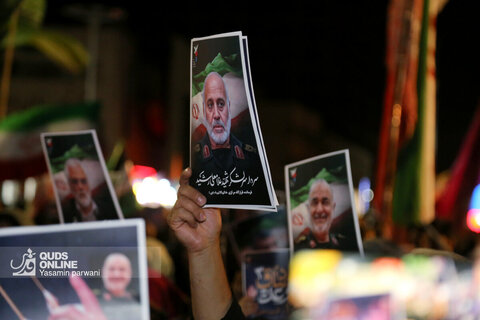 تجمع مردمی علیه تهاجم رژیم صهیونیستی به ایران - میدان شهدا