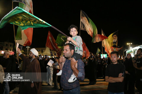 تجمع مردمی علیه تهاجم رژیم صهیونیستی به ایران - میدان شهدا