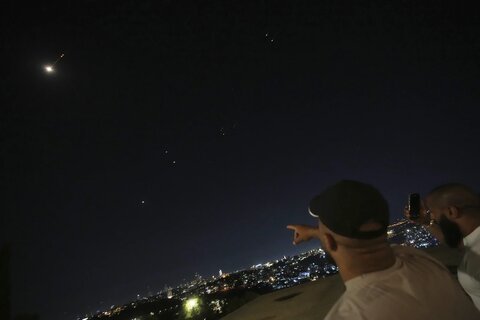 تصاویری از پاسخ ایران به حملات رژیم صهیونیستی به نقاطی از کشور