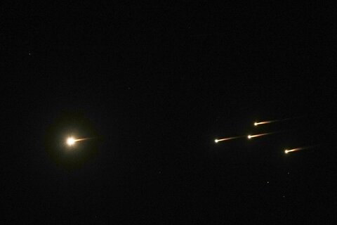 تصاویری از پاسخ ایران به حملات رژیم صهیونیستی به نقاطی از کشور