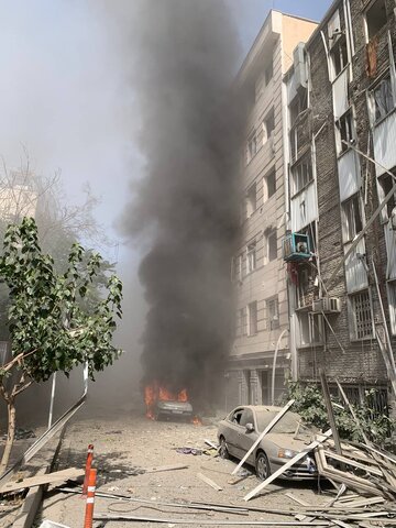 انفجار عجیب در محدوده خیابان ولیعصر تهران