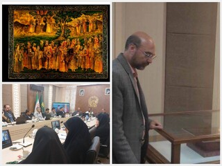 رونمایی از «نگاره مباهله» اثر آقا نجف‌علی اصفهانی موجود در گنجینه رضوی