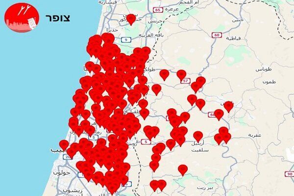 عبور موشک ایرانی بر فراز قدس و فرار نظامیان صهیونیست در شرق نابلس