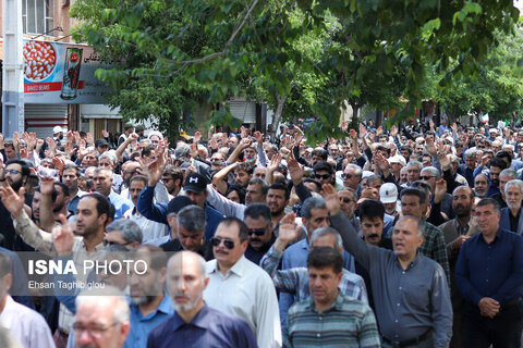 تشییع پیکر مطهر 5 شهید حمله رژیم صهیونیستی - زنجان