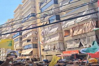 برگزاری راهپیمایی ضد جنگ در بیروت