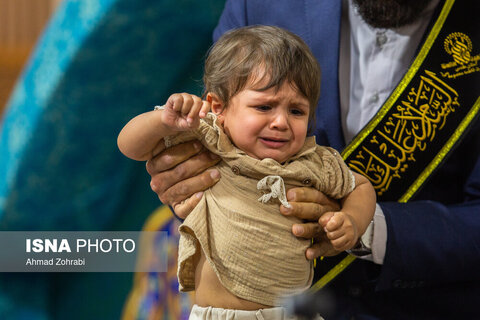 مراسم وداع با ۶ شهید حملات رژیم صهیونی در حرم حضرت فاطمه معصومه(س)