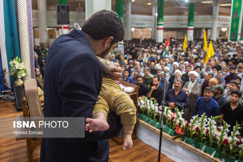 مراسم وداع با ۶ شهید حملات رژیم صهیونی در حرم حضرت فاطمه معصومه(س)
