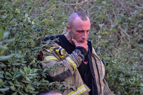 تصاویری از پاسخ موشکی ایران در شهر هولون