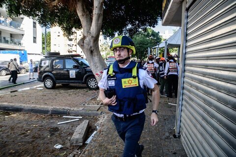 تصاویری از پاسخ موشکی ایران در شهر هولون