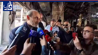 فیلم | بازدید اهالی رسانه از وضعیت ساختمان شیشه‌ای صداوسیما