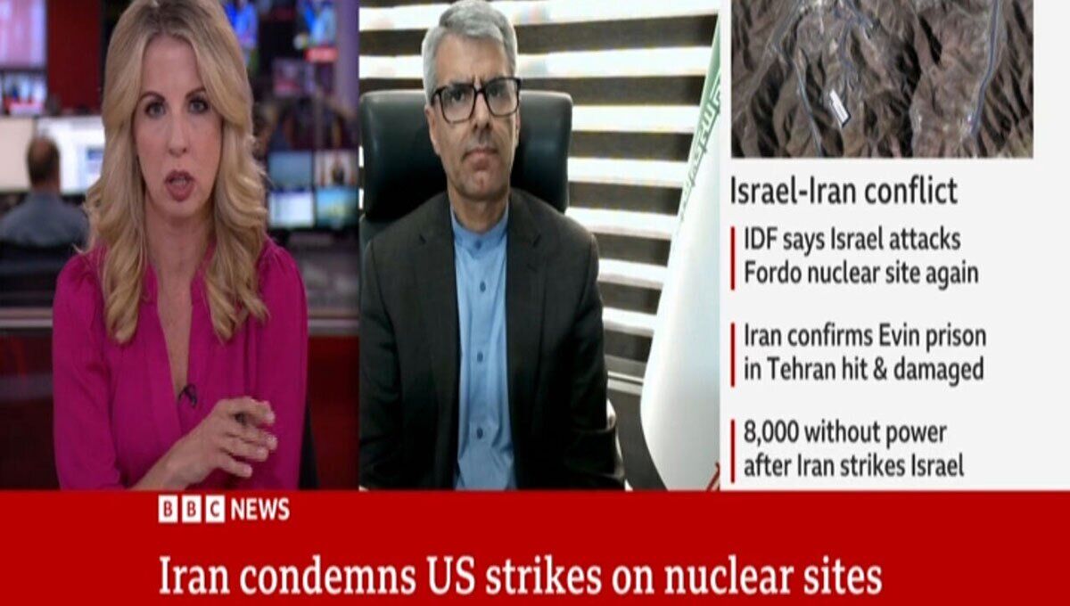 سخنگوی وزارت امور خارجه در گفتگوی پخش زنده شبکه جهانی بی‌بی‌سی: حملات آمریکا یک تجاوز جنایتکارانه بود