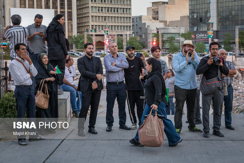 اجرای موسیقی آذری در میدان هفت تیر تهران