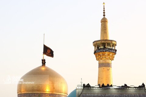 آیین سنتی اذن عزا در حرم مطهر رضوی