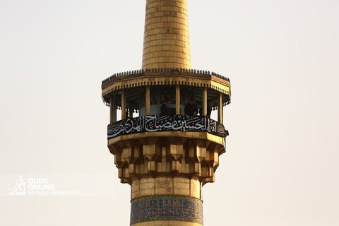 آیین سنتی اذن عزا در حرم مطهر رضوی