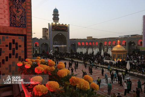 آیین سنتی اذن عزا در حرم مطهر رضوی