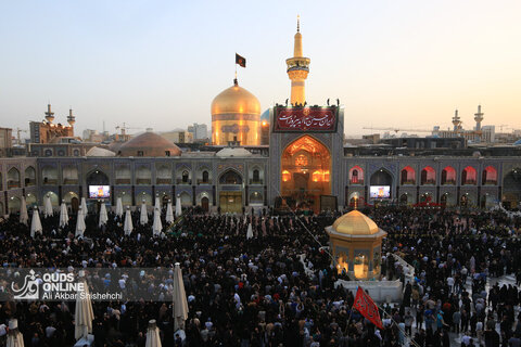 آیین سنتی اذن عزا در حرم مطهر رضوی