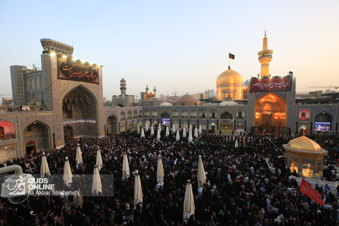 آیین سنتی اذن عزا در حرم مطهر رضوی