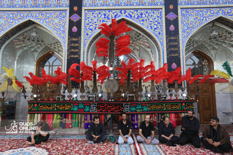 آیین سنتی اذن عزا در حرم مطهر رضوی