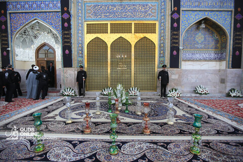 آیین سنتی اذن عزا در حرم مطهر رضوی