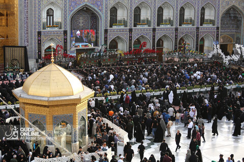 آیین سنتی اذن عزا در حرم مطهر رضوی