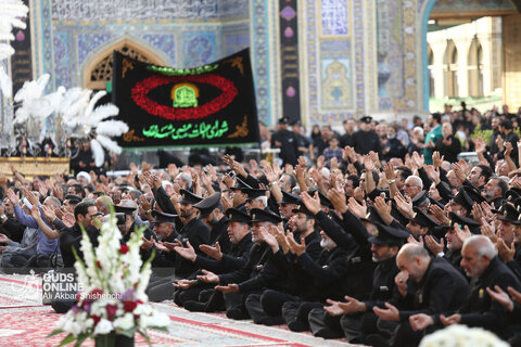 آیین سنتی اذن عزا در حرم مطهر رضوی