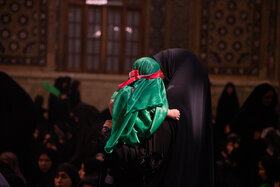 مراسم شیرخوارگان حسینی در حرم مطهر رضوی