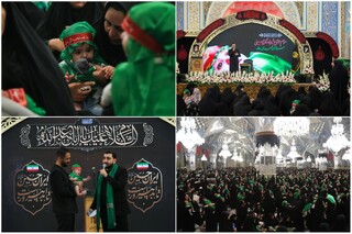 لبیک‌های بی‌کلام شیرخوارگان، در حرم رضوی به صاحب الزمان (عج) رسید