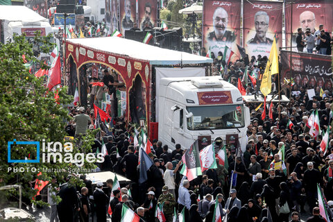 تشییع شهدای اقتدار در تهران