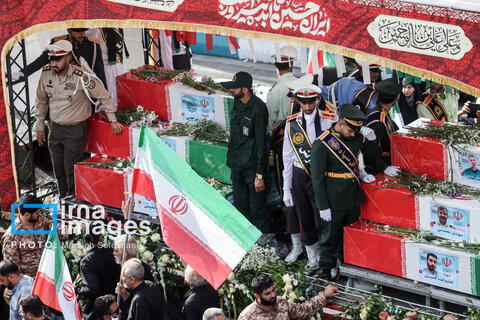 تشییع شهدای اقتدار در تهران