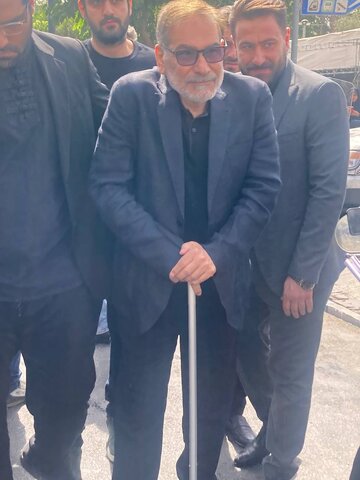 حضور علی شمخانی در مراسم وداع با شهدای اقتدار