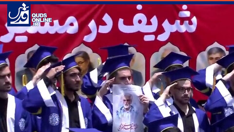 ادا احترام دانشجویان دانشگاه شریف به شهدا اقتدار ایران