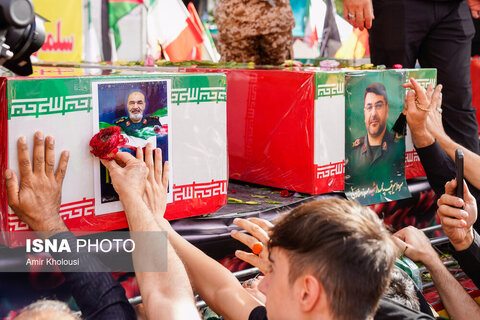 تشییع شهدای اقتدار در تهران