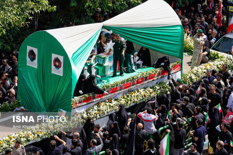 تشییع شهدای اقتدار در تهران