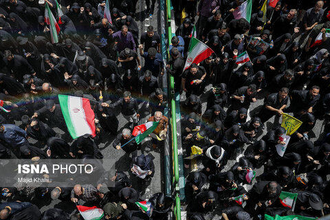 تشییع شهدای اقتدار در تهران