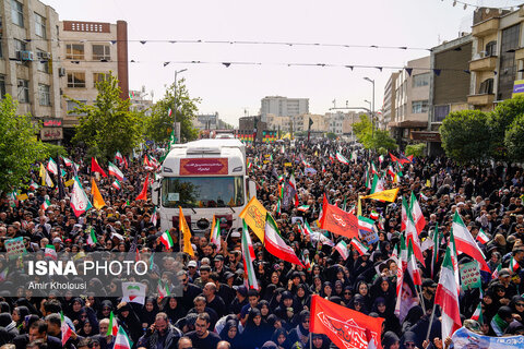 تشییع شهدای اقتدار در تهران