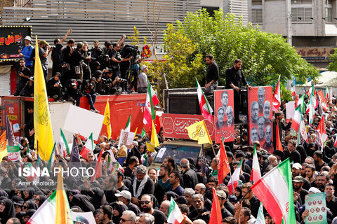 تشییع شهدای اقتدار در تهران