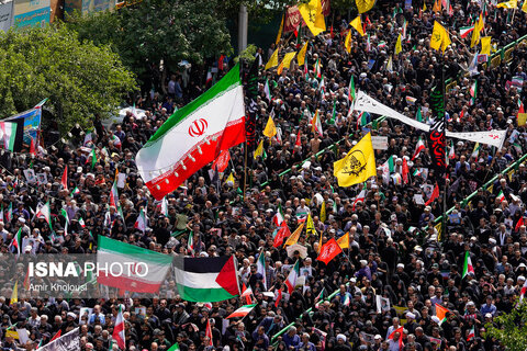 تشییع شهدای اقتدار در تهران