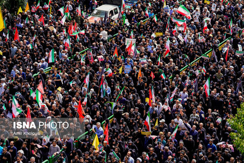 تشییع شهدای اقتدار در تهران