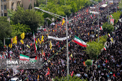 تشییع شهدای اقتدار در تهران