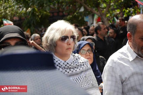 تصاویری متفاوت از حضور اقشار مختلف مردم در مراسم تشییع شهدای اقتدار