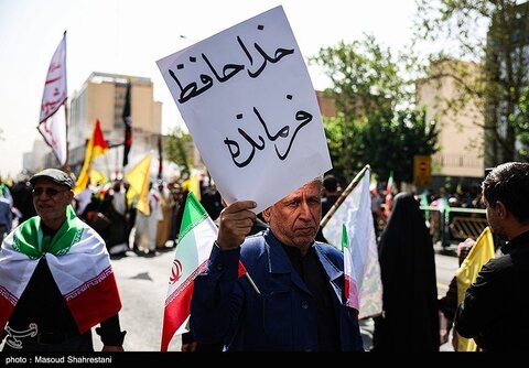 تصاویری متفاوت از حضور اقشار مختلف مردم در مراسم تشییع شهدای اقتدار