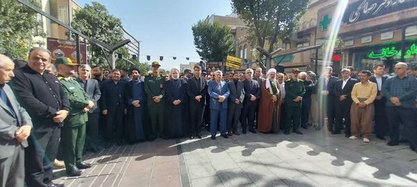 آغاز مراسم وداع با شهید مدافع وطن در سنندج